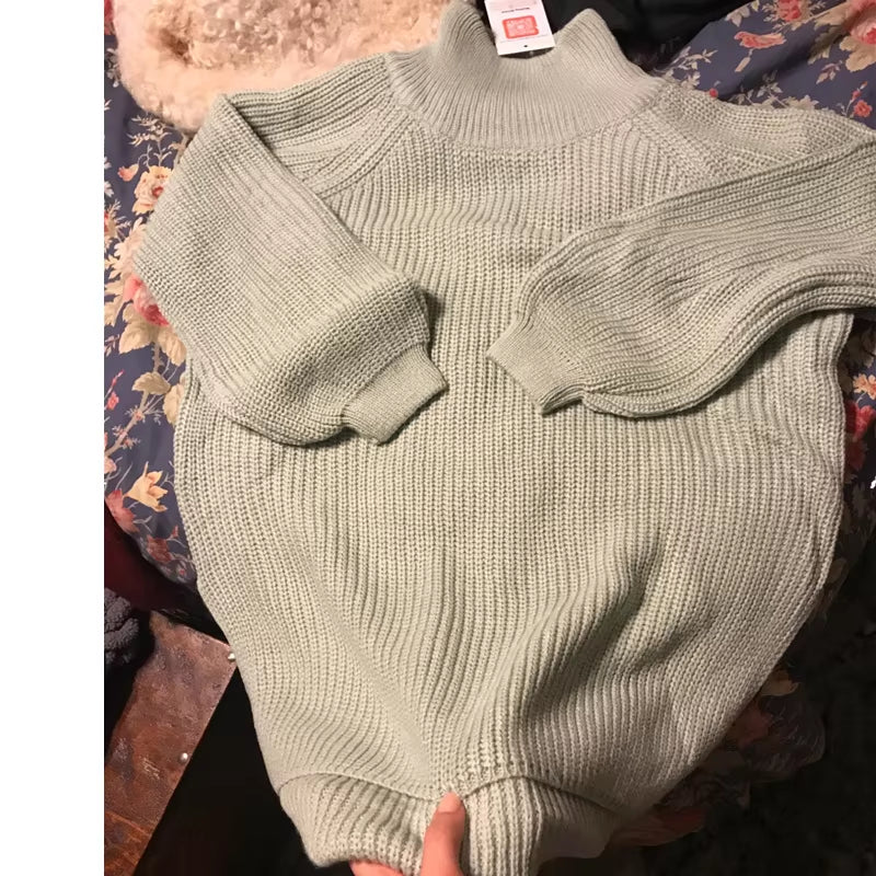 Labeless Womens Thick Long Sweater