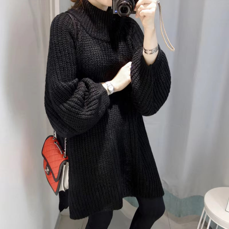 Labeless Womens Thick Long Sweater